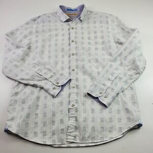 Tommy Bahama Button Up Shirt Mens Large Island Modern Fit Long Sleeve Casual